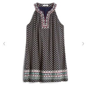 THML Fay Embroidered Sleeveless V-Neck Pattern Dress Shift Style Sx Small